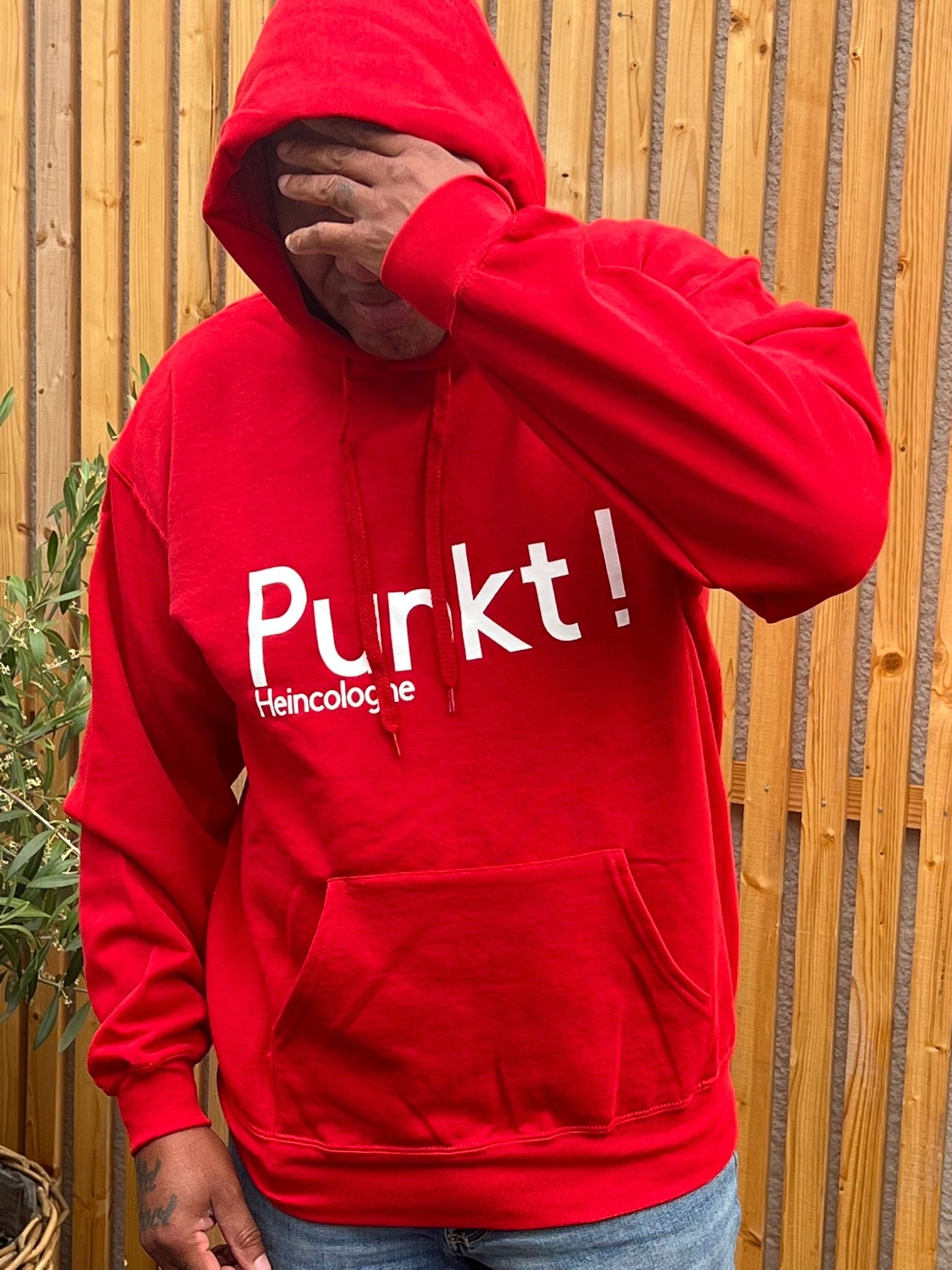 Punkt ! Hoodie Unisex - Große Größen - Rot