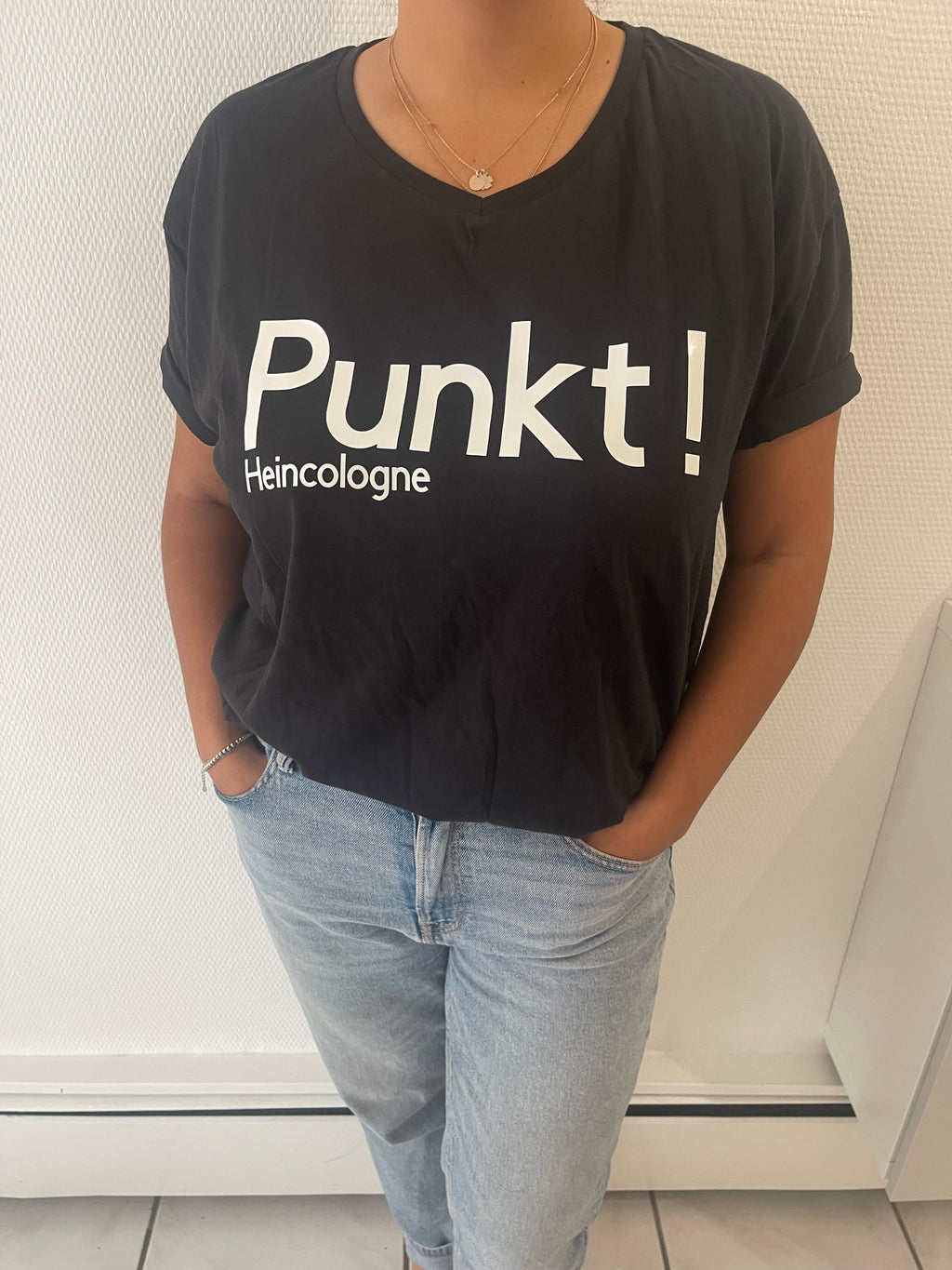 Damen Oversize Tshirt - V Ausschnitt Große Größen