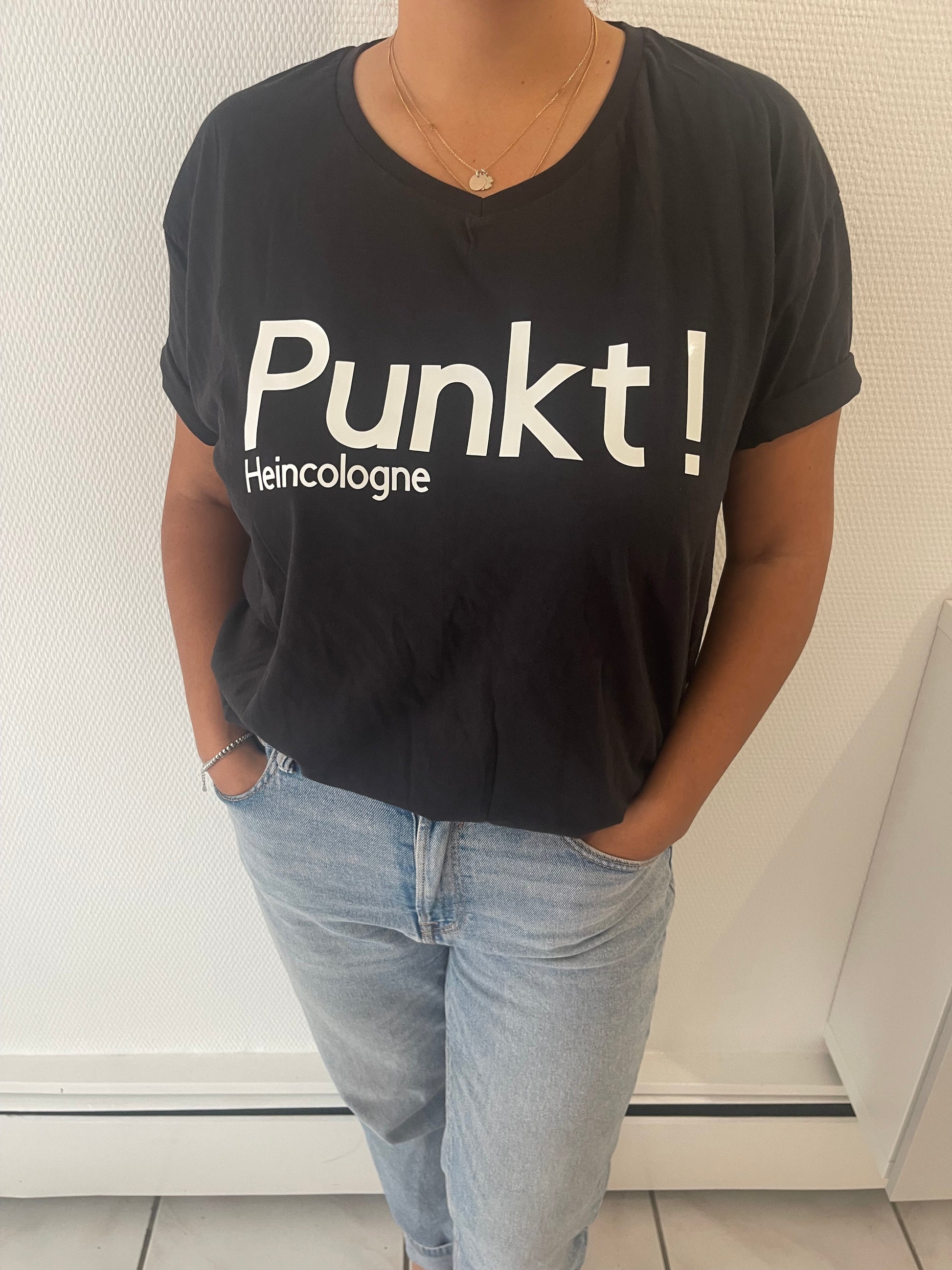 Damen Oversize Tshirt - V Ausschnitt