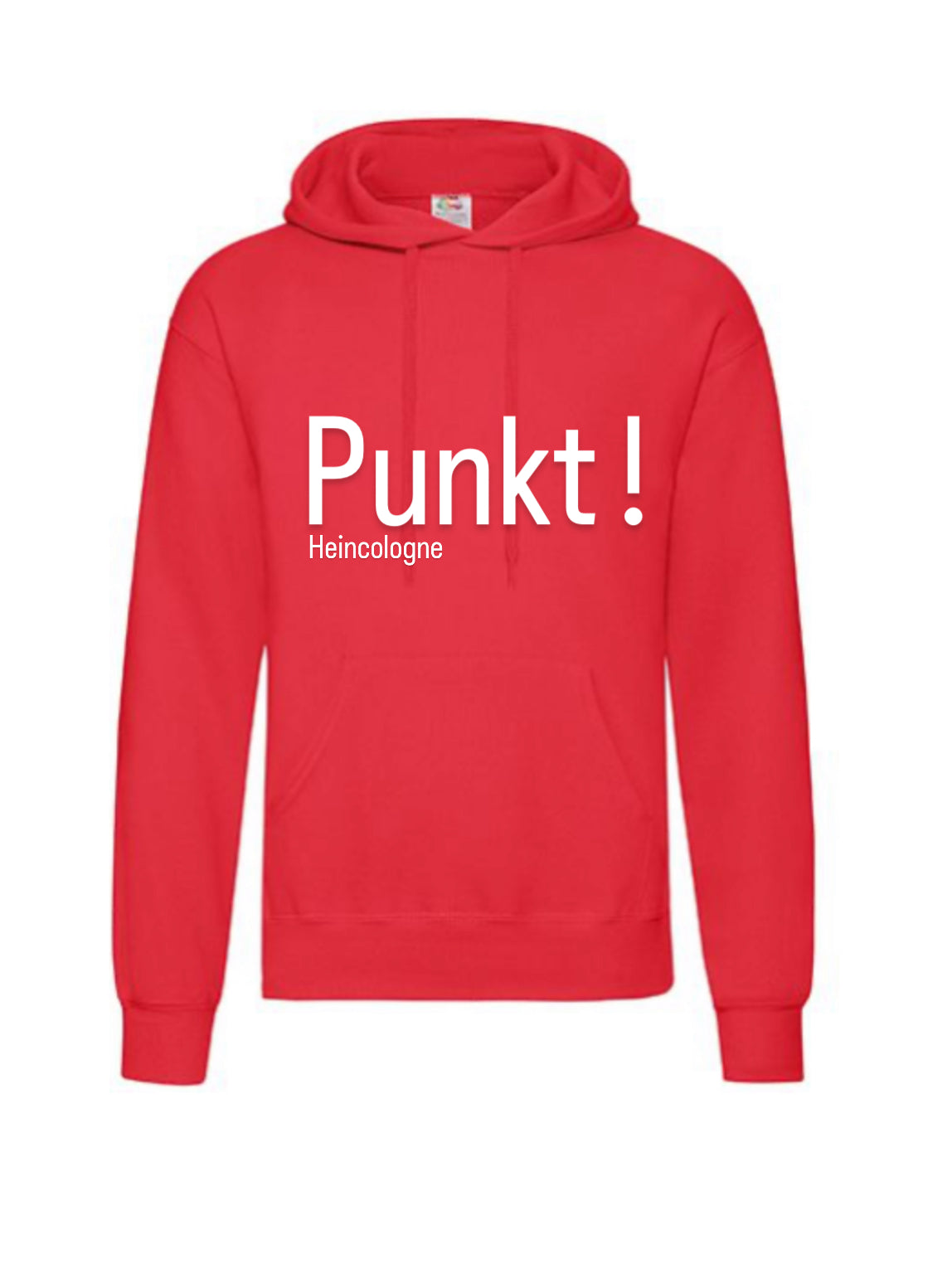 Punkt ! Hoodie Unisex - Große Größen - Rot