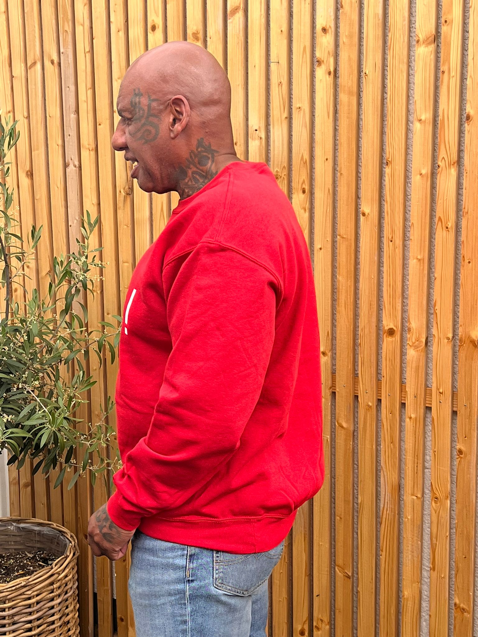 Punkt ! Sweatshirt Unisex - Große Größen - Rot