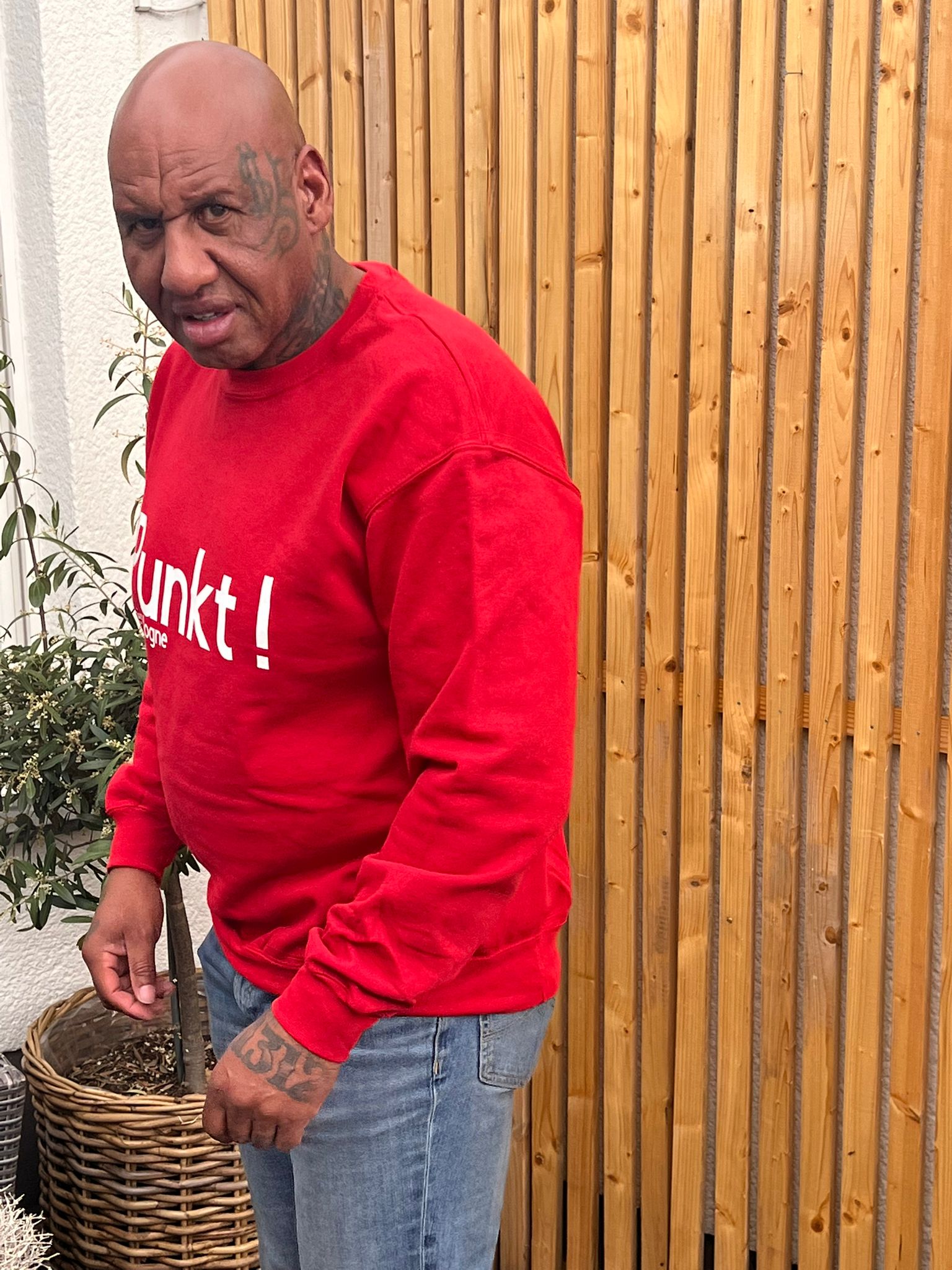 Punkt ! Sweatshirt Unisex - Große Größen - Rot